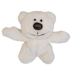 Russ Berrie Valentino Plush Small White Teddy Bear Vintage